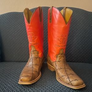 Tin Haul Mens Square Toed Boots 13D